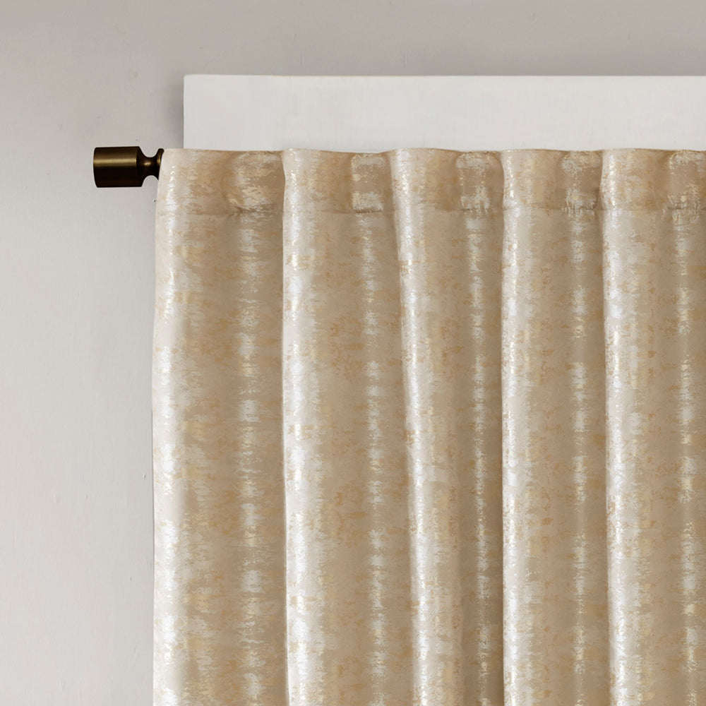 Total Blackout Jacquard Curtain Panel