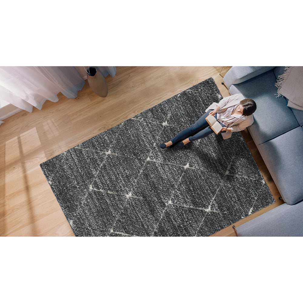 Talas Trellis Grey & Cream Rug