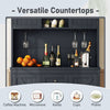 Charming Coffee & Wine Bar Cabinet