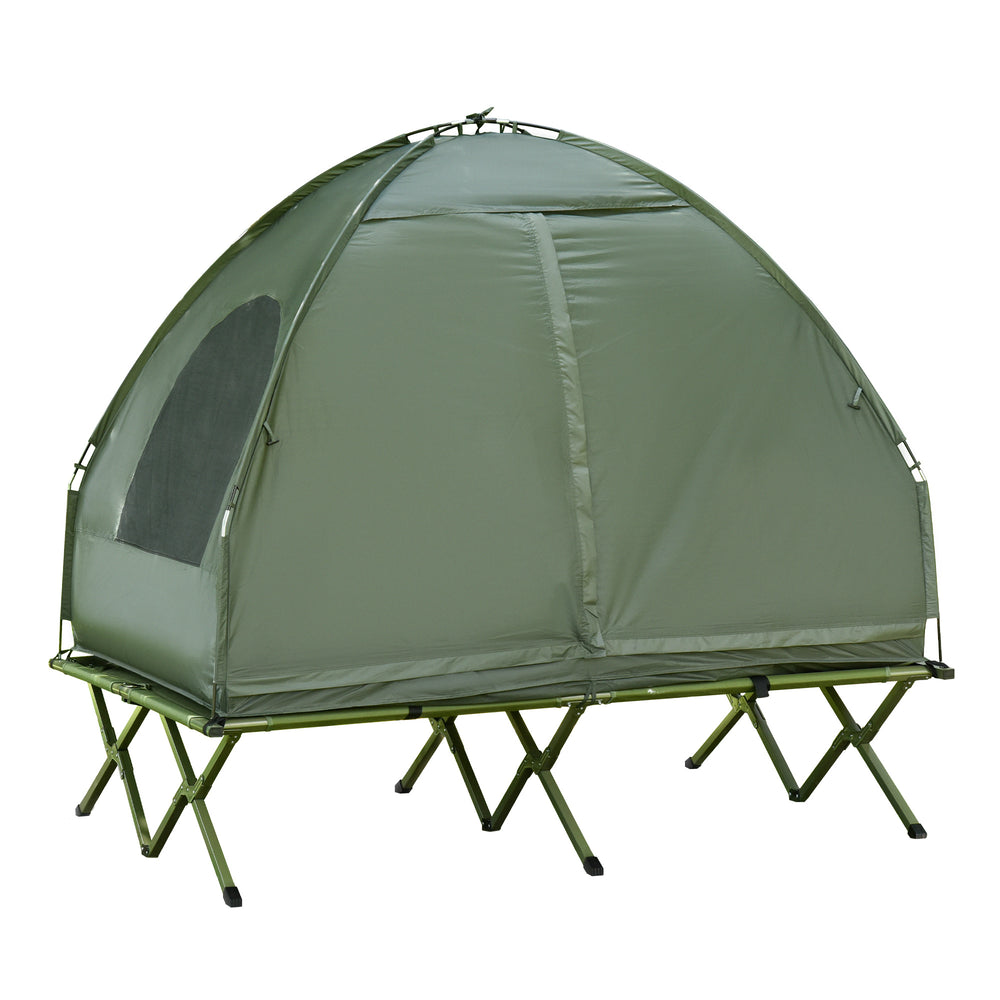 CampMate Duo: Ultimate Foldable Cot & Tent Combo