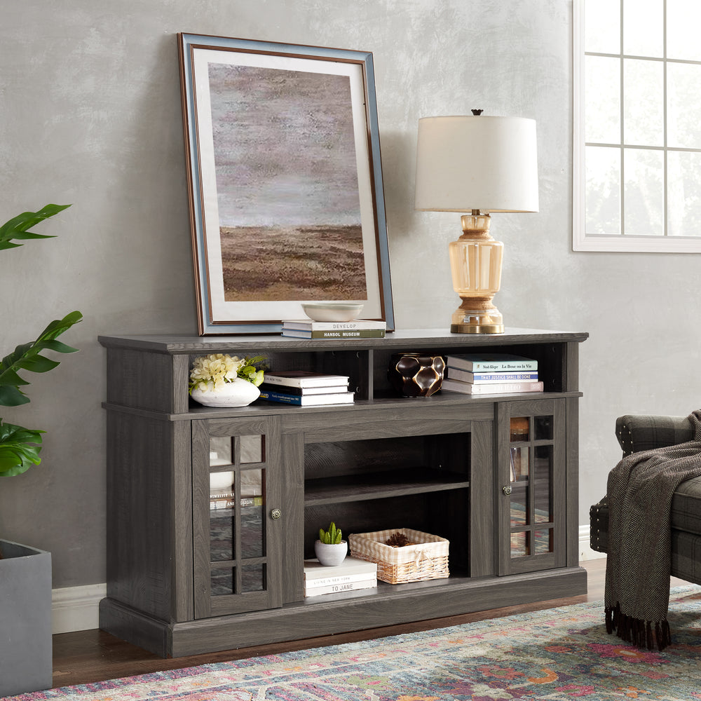 Chic TV Console with Stylish Storage