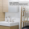 Sleek Brushed Nickel Bathroom Faucet & Drain