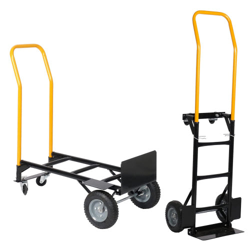 Versatile Heavy-Duty Cart: Dual Dolly & Push Design for Easy Moving