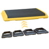 Dynamic Fitness Step with Adjustable Risers - Bright Yellow!