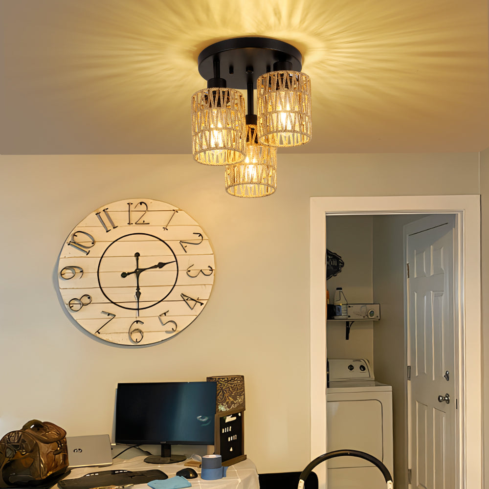 Boho Chic Flush Mount Light