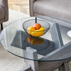 Chic Round Glass Coffee Table