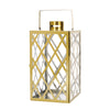 Shimmering Stainless Steel Lantern