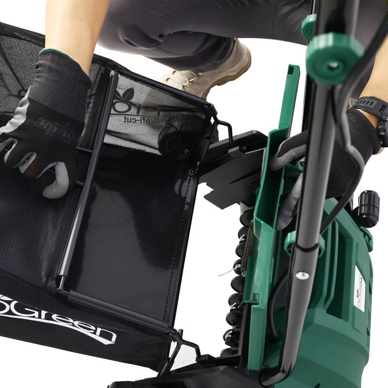 Revive Your Lawn: Electric Dethatcher & Scarifier with Large Collection Bag