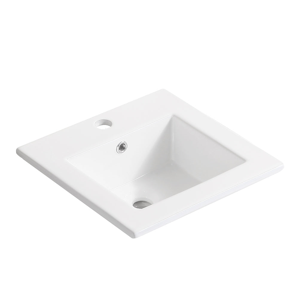 Sleek Wall-Mounted Bathroom Vanity with Sensor Light