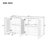 TREXM Chic Sideboard with Smart Storage and Stylish Hollow Doors