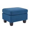 Navy Blue Cozy Ottoman