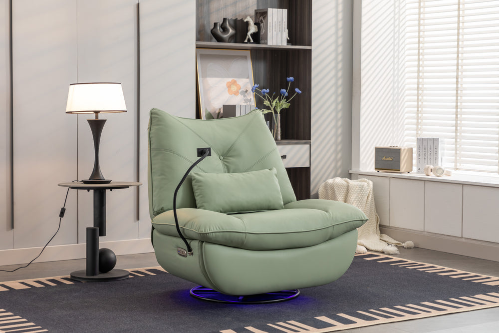 Cozy Power Recliner with USB & Ambient Light