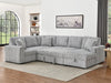 Cozy USB Sofa Bed: Plush U-Shaped Sectional with Storage and Comfort