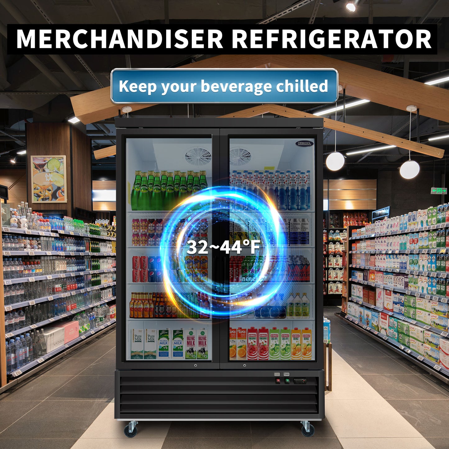 Chill & Showcase Glass Door Fridge