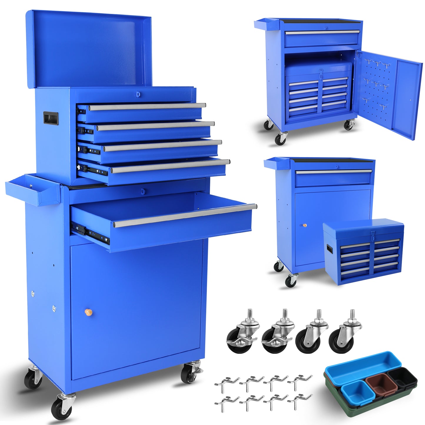 Ultimate Rolling Tool Chest with Lockable Wheels and Adjustable Storage