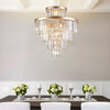 Radiant Gold Crystal Chandelier