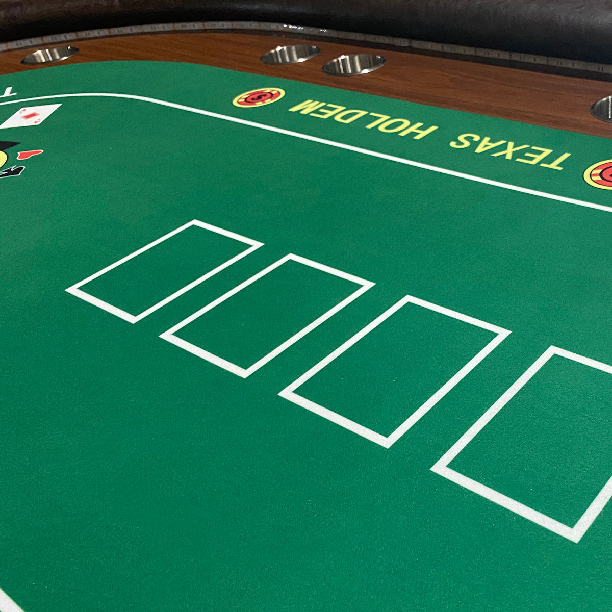 Elegant Poker Haven: LED Oval Table for Ultimate Game Nights