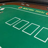 Deluxe Oval Texas Hold'em Poker Table with LED Lights