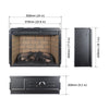 Cozy Flame Infrared Quartz Fireplace Insert