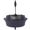 Versatile Camping Dutch Oven with Skillet Lid