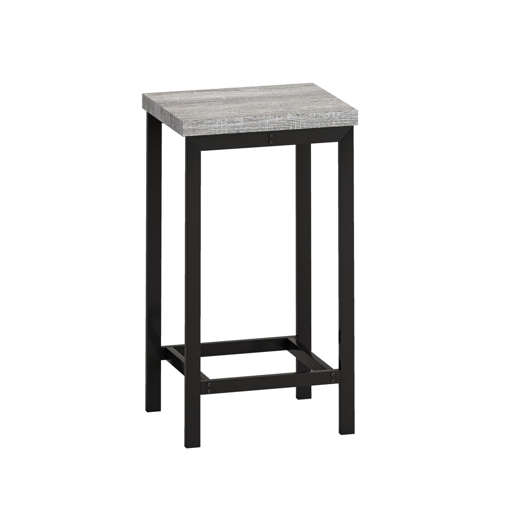 Stylish Grey & Black Kitchen Pub Table with Stools