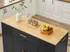 Stylish Kitchen Island with Trash Can Storage & Drawer