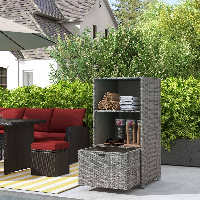 Chic Poolside Towel Rack – Stylish Storage for Spa Days