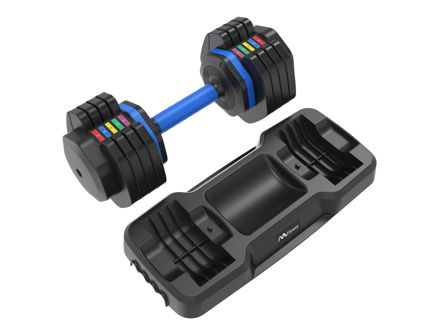 Quick-Adjust Fitness Dumbbells - Pair with Secure Grip for Full-Body Workouts