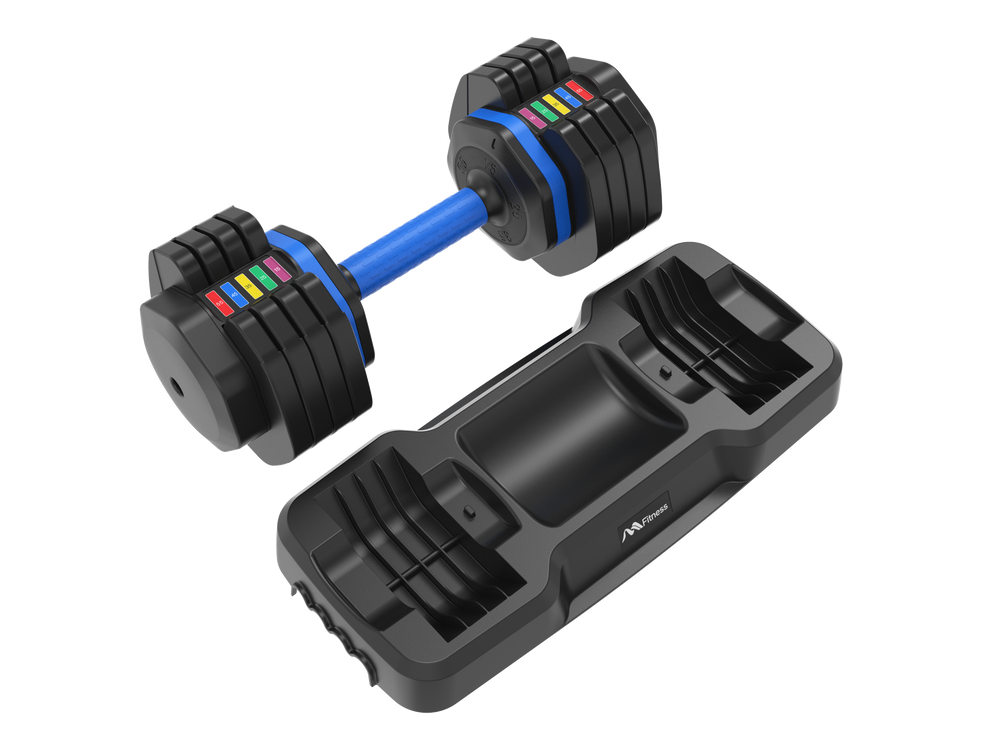 Quick-Adjust Fitness Dumbbells - Pair with Secure Grip for Full-Body Workouts