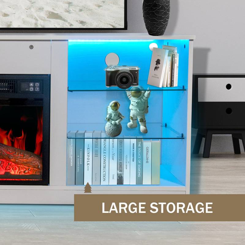Cozy Corner Fireplace TV Stand