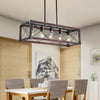 Charming Retro Farmhouse Chandelier in Red