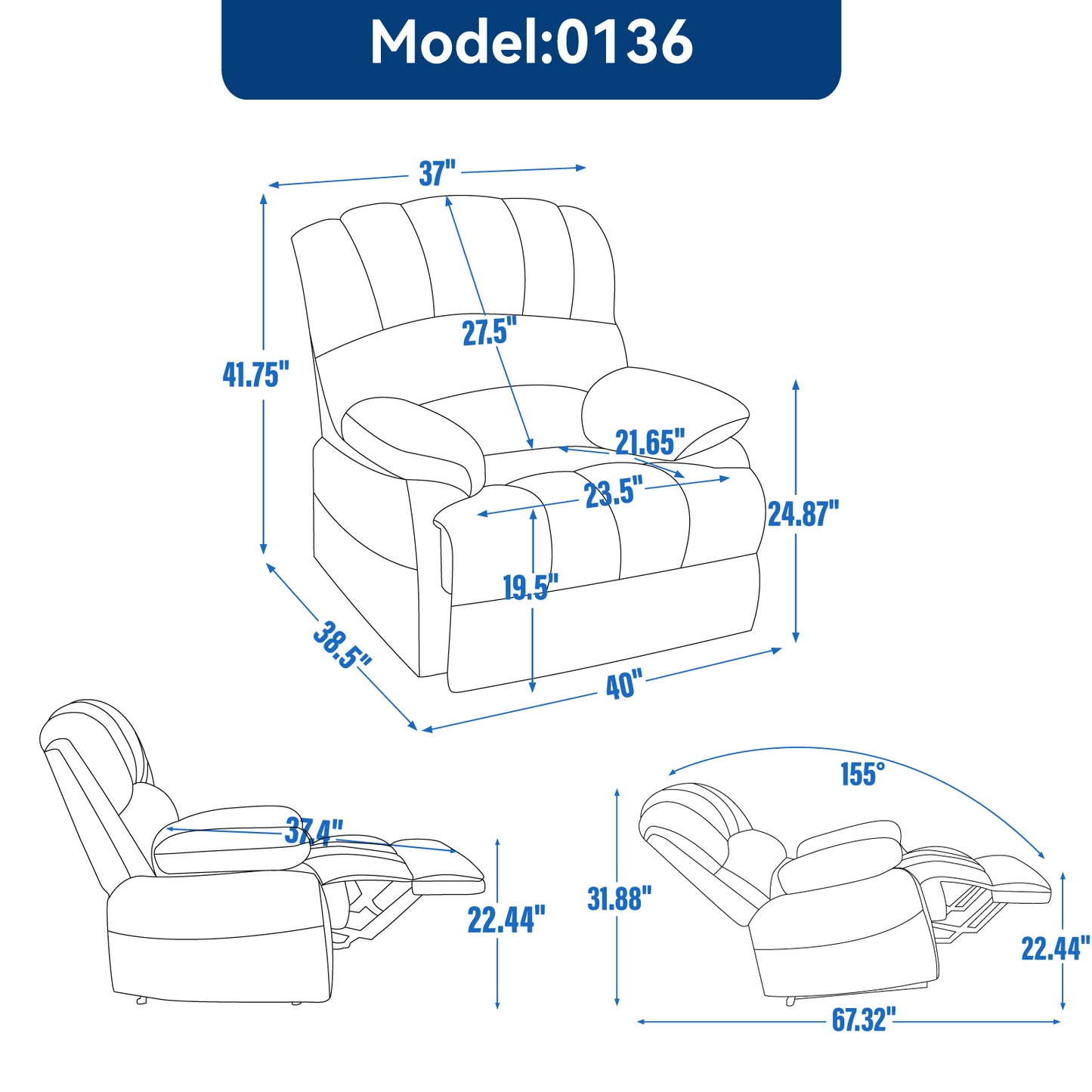 Cozy Grey Recliner Chair for Ultimate Relaxation