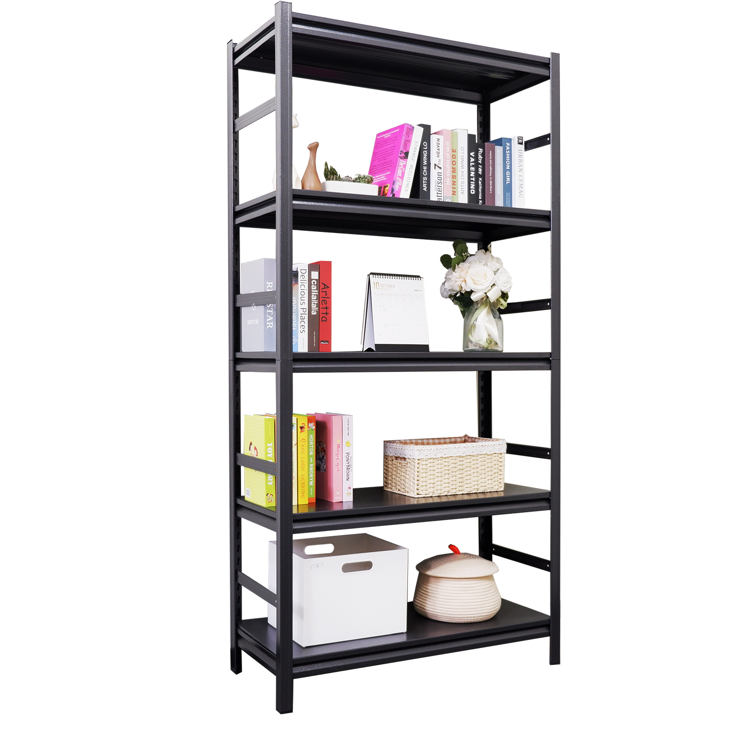 Sturdy Adjustable 5-Tier Storage Shelves