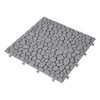 Durable Gray Interlocking Deck Tiles - Waterproof & Anti-slip for Outdoor Spaces