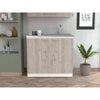 Smokey Oak Utility Sink & Cabinet Combo