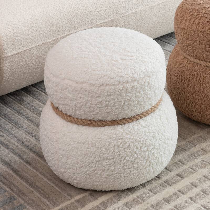 Snowman Plush Stool - Playful & Cute Seating for Any Space