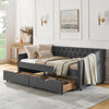 Chic Twin Daybed with Storage Drawers