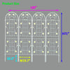 Charming Garden Trellis Set for Climbing Plants