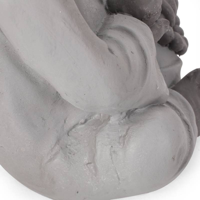 Serene Outdoor Monk Sculpture