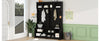 Sleek Entryway Coat Rack with Storage & Hooks