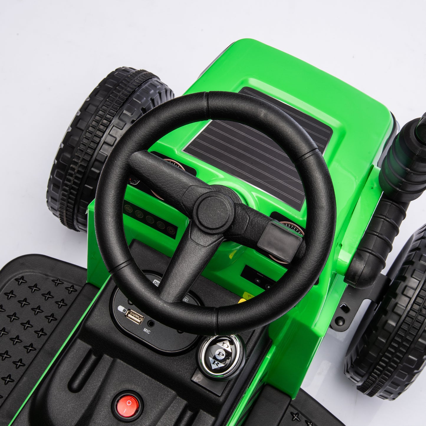 Black Knight Electric Ride-On Tractor for Kids