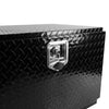 Sturdy Black Aluminum Toolbox for Trucks & Trailers - Waterproof & Secure Storage