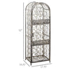 Rustic Wine Jail - Secure Antique Bronze Rack