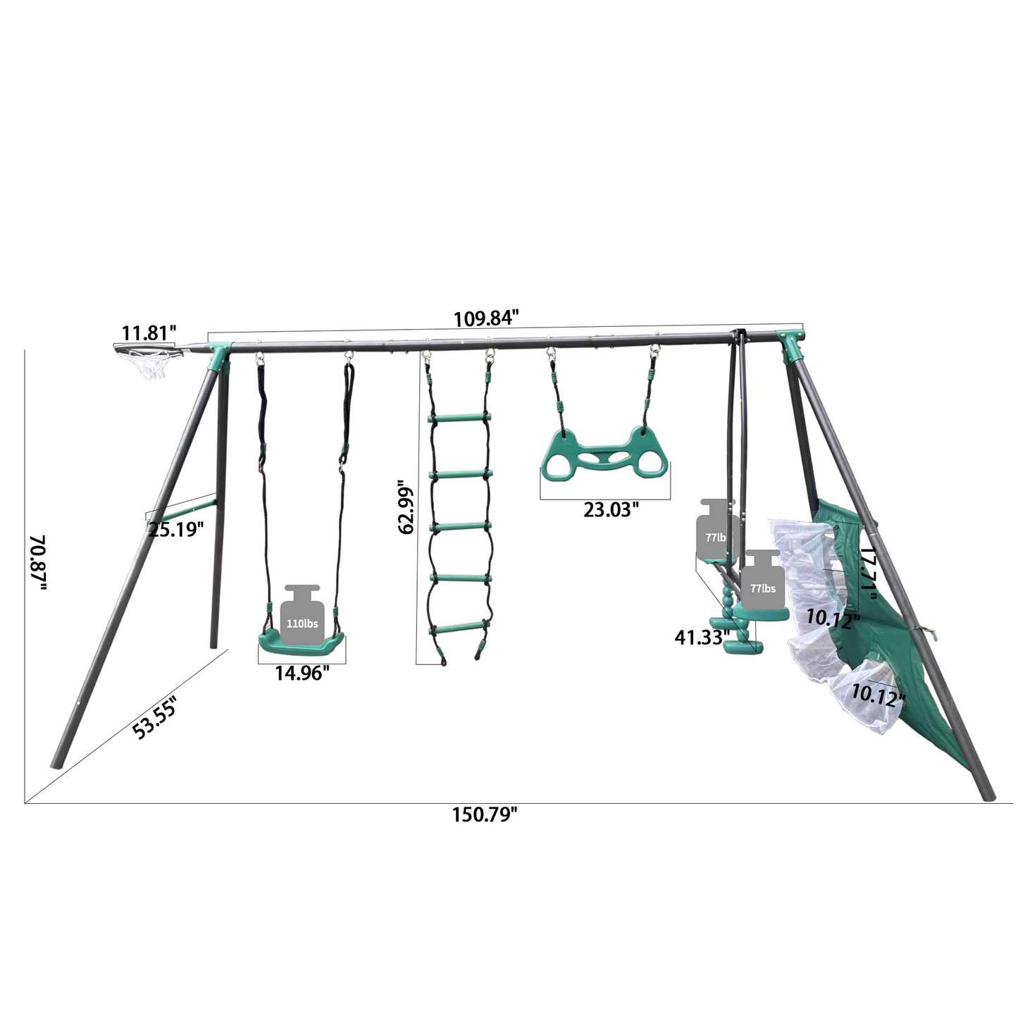 Adventure Swing Set: Safe Dual Seats for Endless Fun!