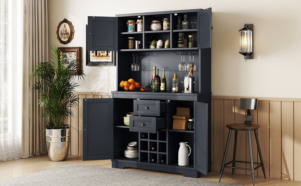 Charming Coffee & Wine Bar Cabinet