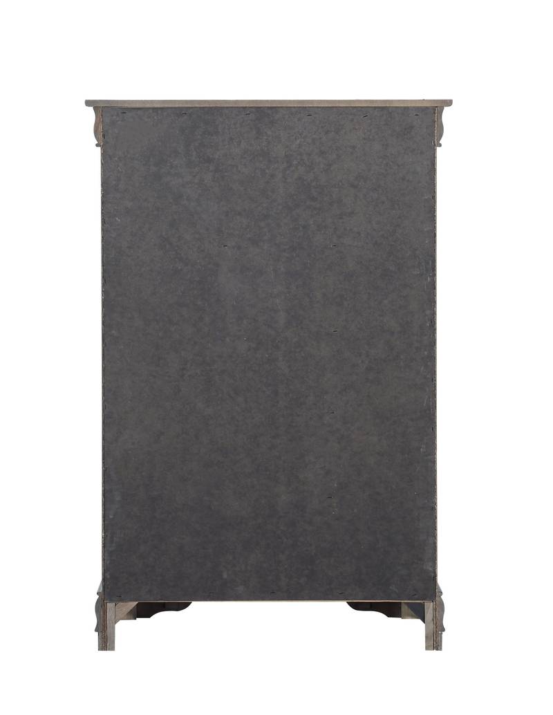 Elegant Dark Gray Louis Philippe Chest