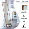 Stylish Brown Full-Length Dressing Mirror