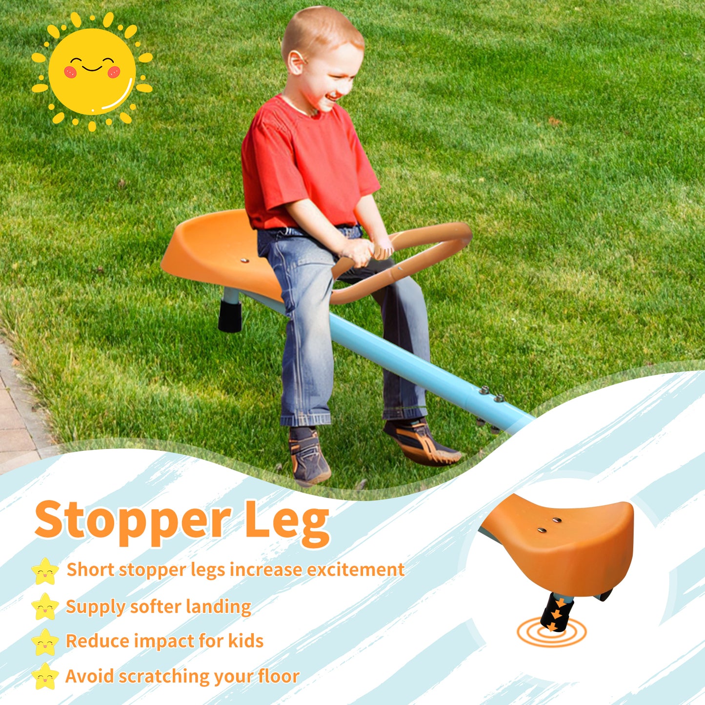 Swivel Spin Seesaw for Kids