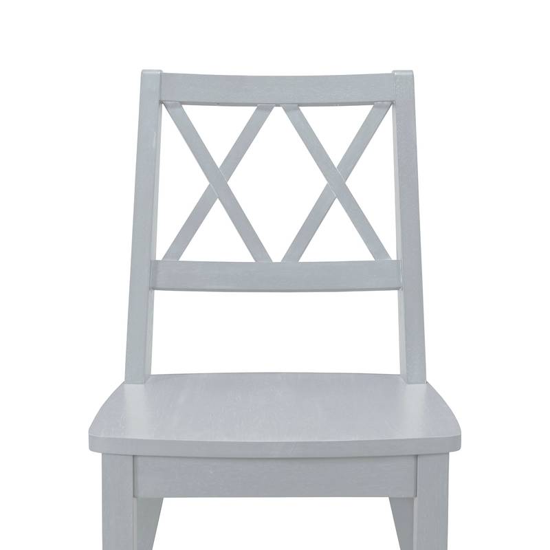 Chic Extendable Round Dining Set with Cross Back Chairs