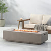 Cozy Rectangle MGO Fire Pit Table